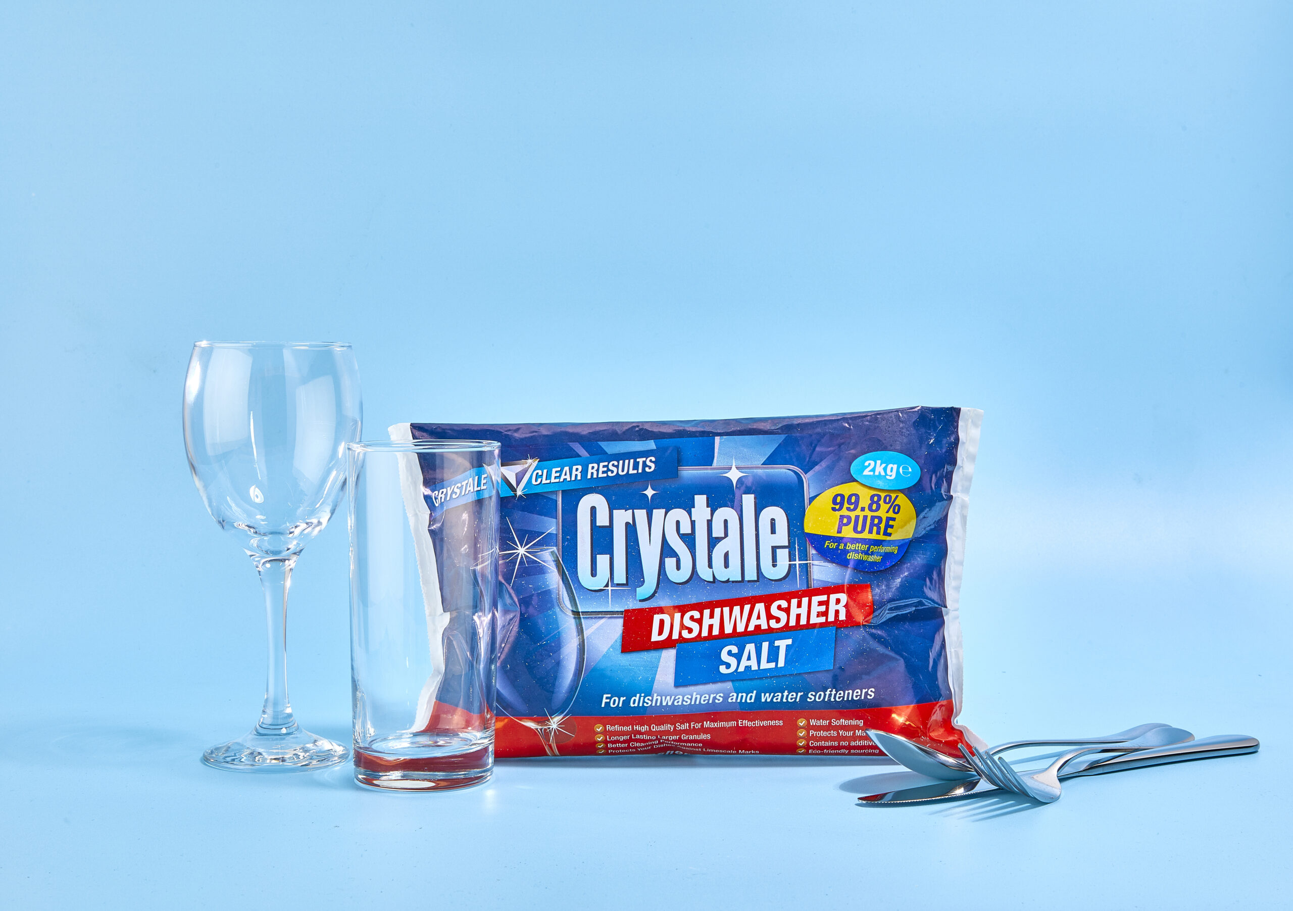 Crystale Dishwasher Salt Bag - Crystale in-wash Dishwasher Cleaner